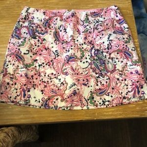 Paisley golf skort